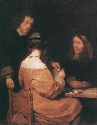 TERBORCH, Gerard Card-Players awr china oil painting reproduction